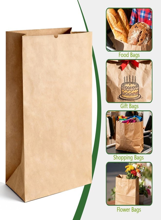 WAWINY 58Lbs Brown Paper Bags, 100 Pack 14x10.5x6.5 inch Kraft Paper Gift Bags for Parties, Wedding Favors, Gift Packaging, etc. - Image 5